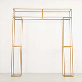 Lofaris Gold Metal Heavy Duty 3D Rectangular Stand,  Floral Balloon Frame Backdrop Stand, for Wedding Party Decor